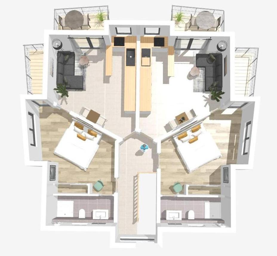 Seehaus Aachblick, Exklusive Appartements Und Ferienwohnungen Ульдінген-Мюльгофен Екстер'єр фото